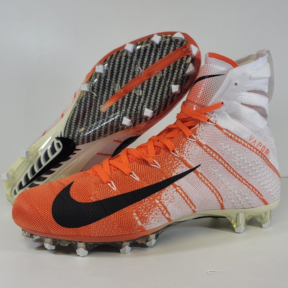 Nike Untouchable 3 Elite White Orange Football Cleats AO3006-118 Mens Size 11